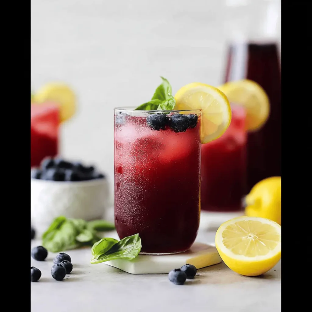 Blueberry Basil Lemonade