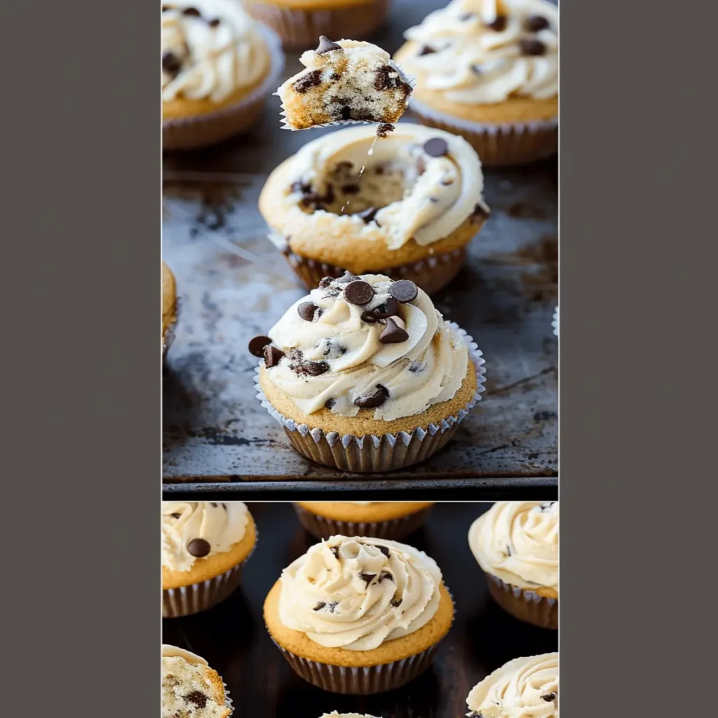 Chocolate Chip Cookie Cupcakes