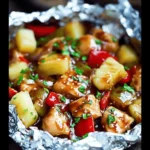Delicious Teriyaki Chicken and Pineapple Foil Packets Recipe