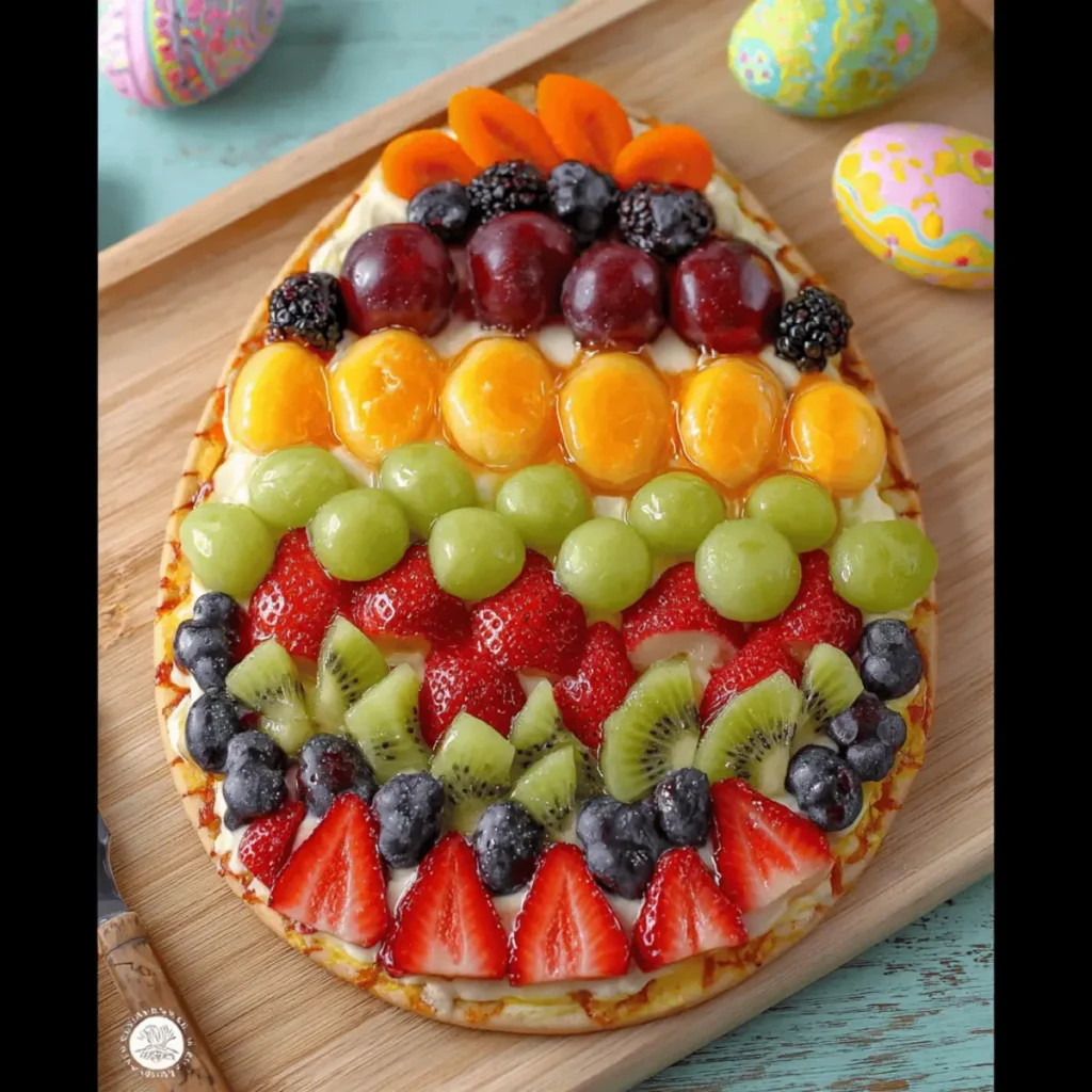 Easter Egg Fruit Pizzas
