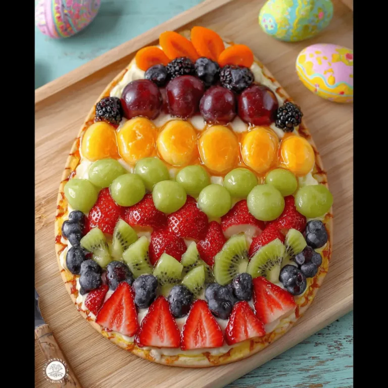 Easter Egg Fruit Pizzas