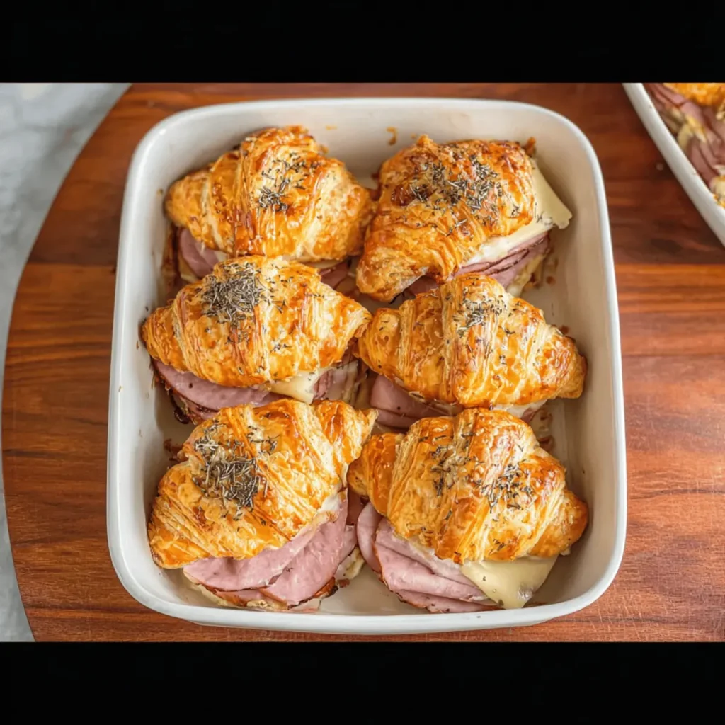 Ham and Cheese Croissant Sandwiches