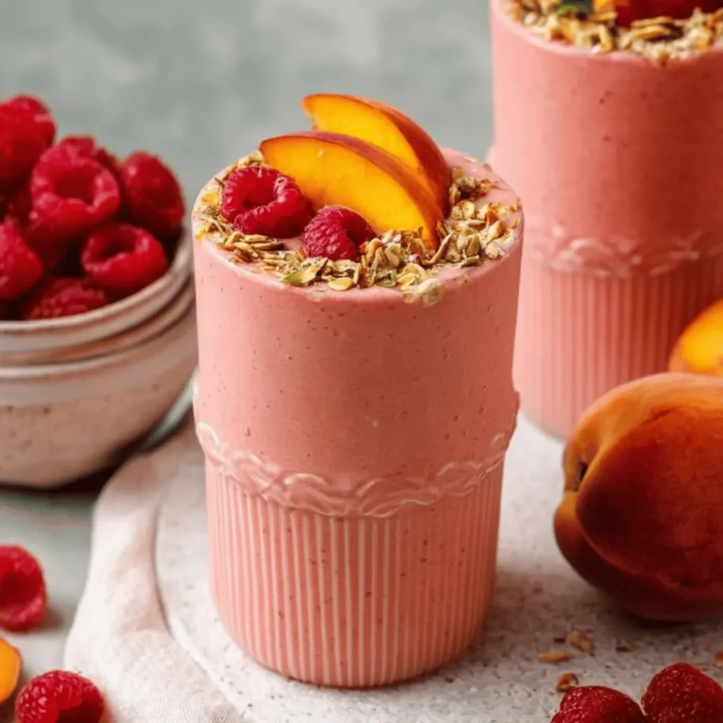 Healthy Peach Smoothie Packed with Nutrients and Flavor