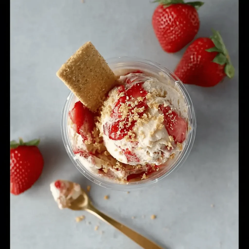 Miso Strawberry Cheesecake Protein Ice Cream