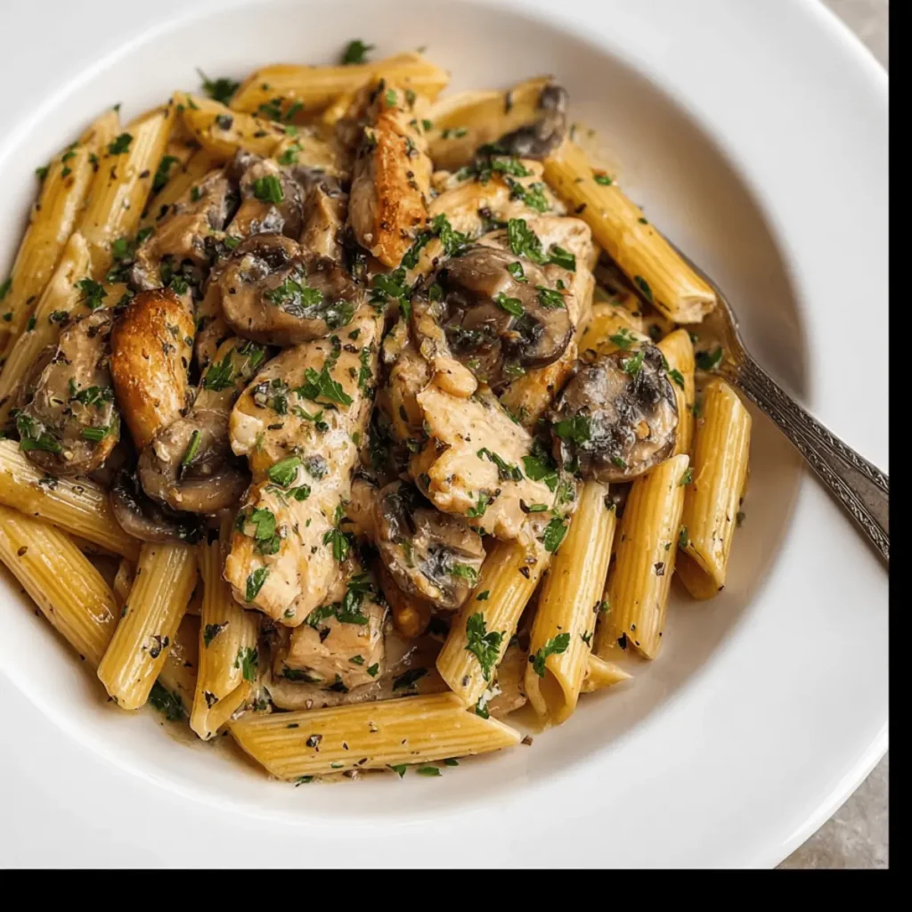 Mushroom Chicken Pasta
