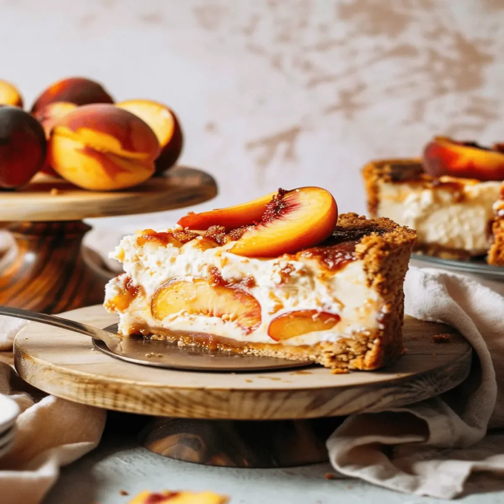 Peach Cobbler Cheesecake Recipe