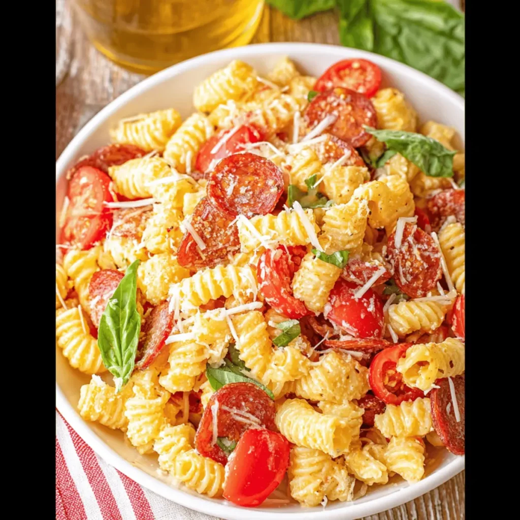 Pepperoni Pizza Pasta Salad