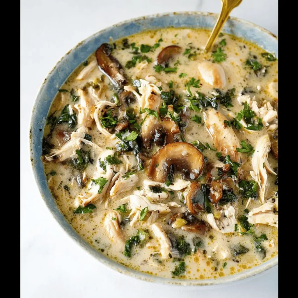 Rotisserie chicken mushroom soup