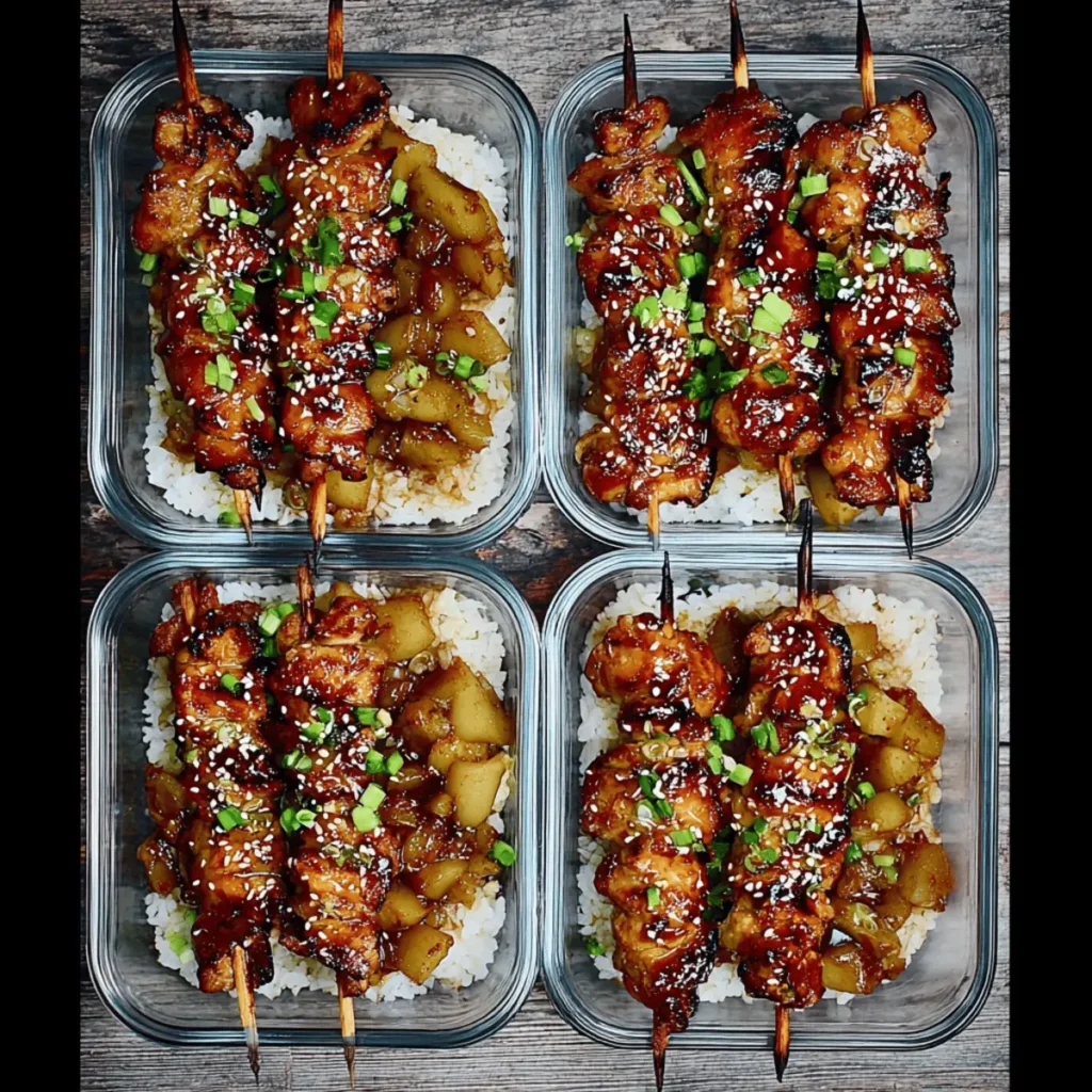 Sticky Korean Chicken Skewers