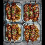 Sticky Korean Chicken Skewers