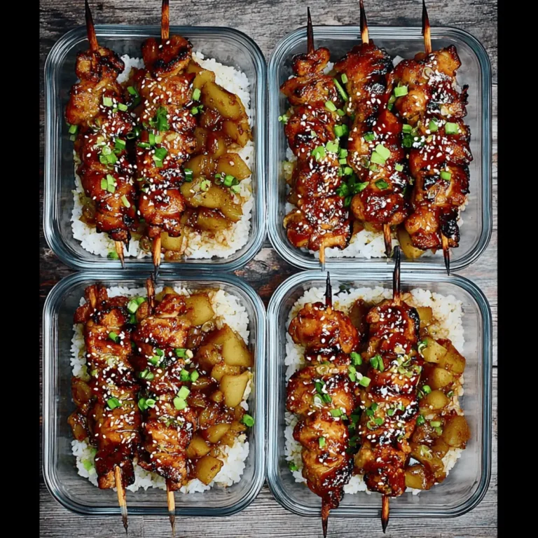 Sticky Korean Chicken Skewers