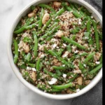 Stir Fried Green Beans and Quinoa