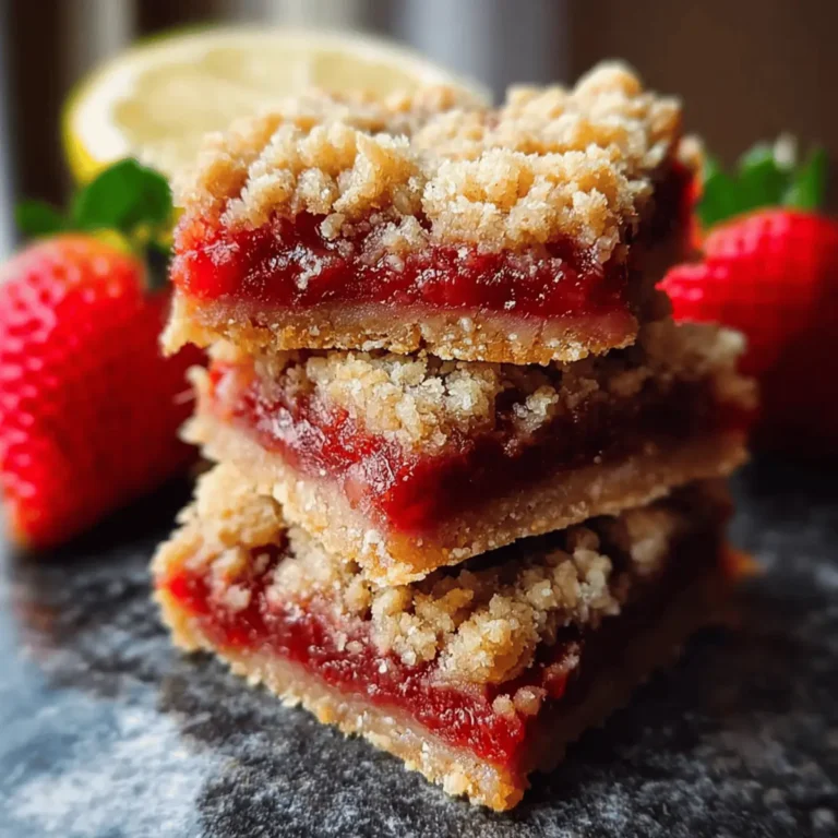 Strawberry Lemon Oat Bars