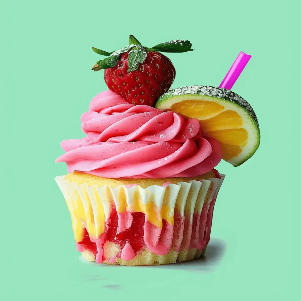 Strawberry Mango Cupcakes
