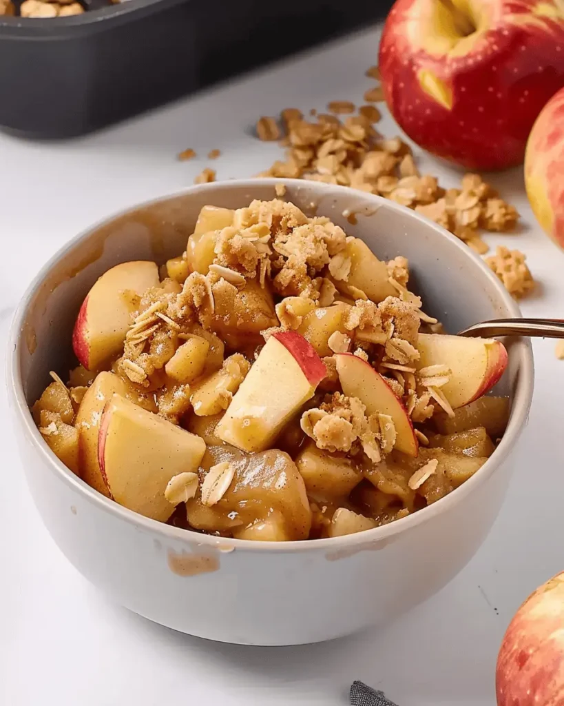 Air fryer apple crisp