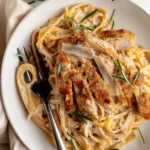 Baked Chicken Spaghetti – Creamy, Cheesy, and Perfect for Family Dinners