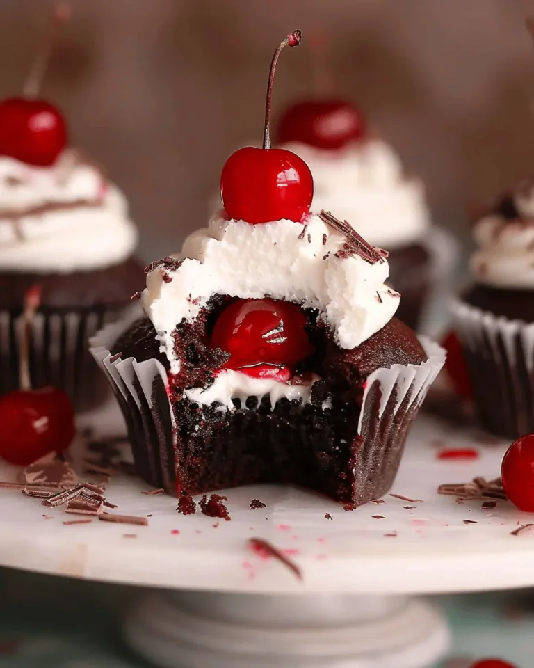 Black Forest Cupcakes: A Decadent Chocolate and Cherry Delight