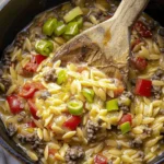 Cheeseburger Orzo Delight