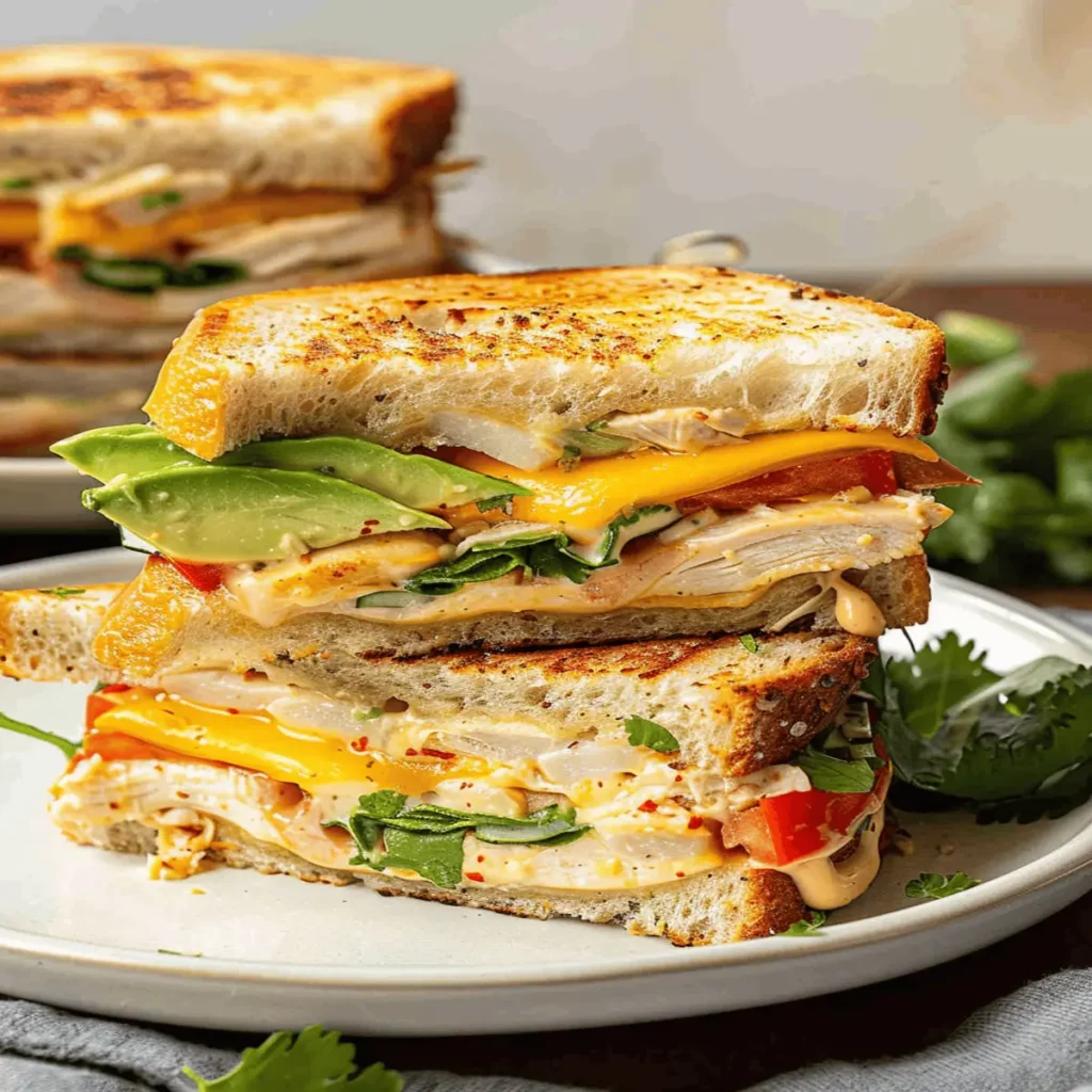 Chicken Avocado Melt Sandwich