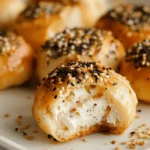 Cream Cheese Stuffed Everything Bagel Bites