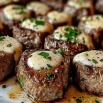 Creamy Parmesan Steak Bites