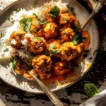 Crockpot Creamy Buffalo Chicken Meatballs