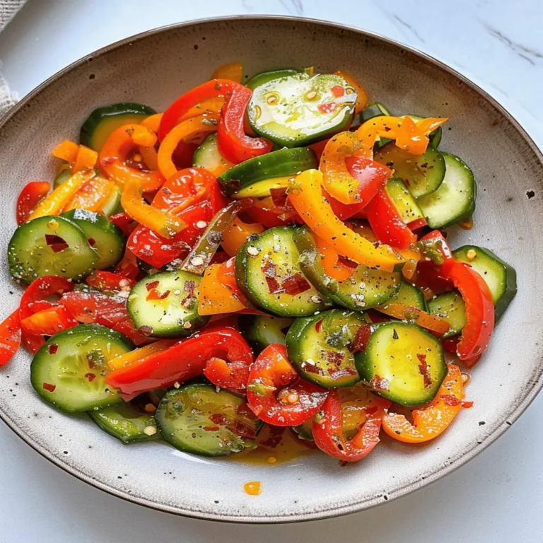 Cucumber and Sweet Pepper Salad