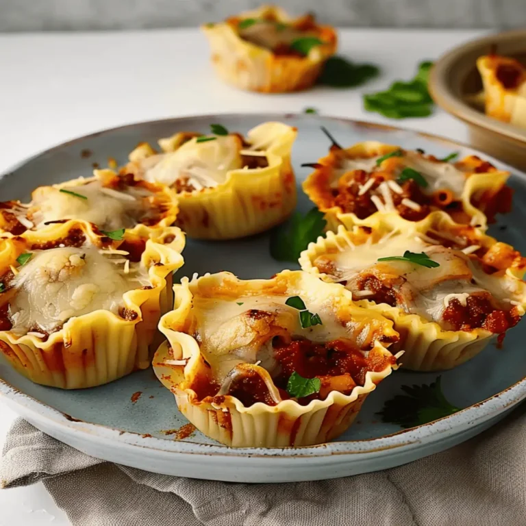 Easy Lasagna Cups