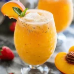 Frozen Peach Bellinis