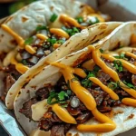 Garlic Butter Honey BBQ Beef Tacos