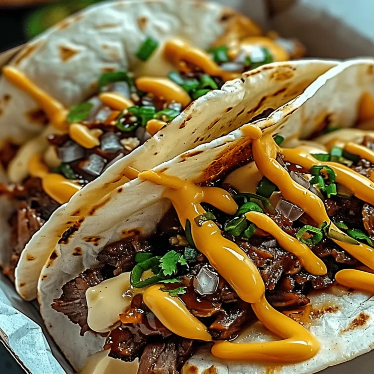 Garlic Butter Honey BBQ Beef Tacos