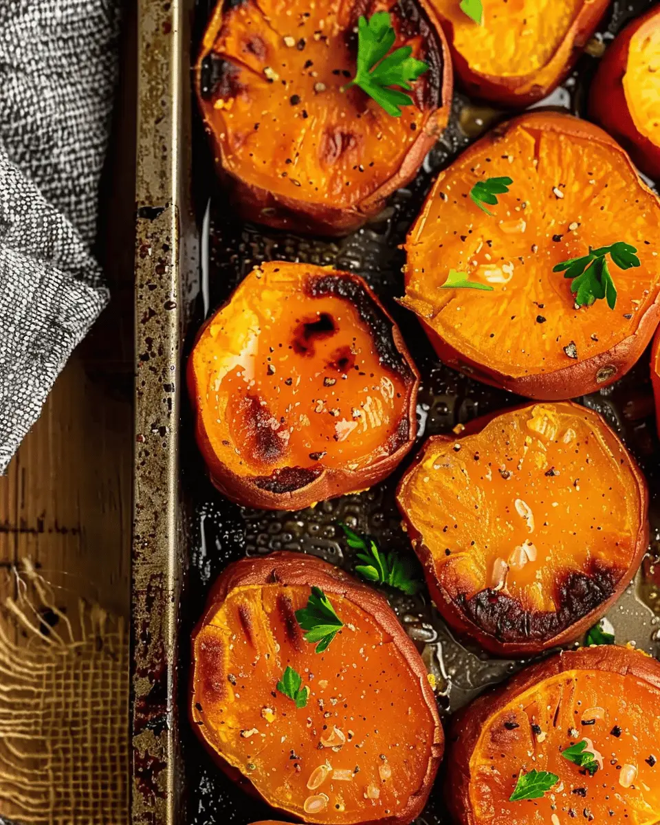 Garlic Butter Roasted Sweet Potatoes: Indulgent Home Comforts