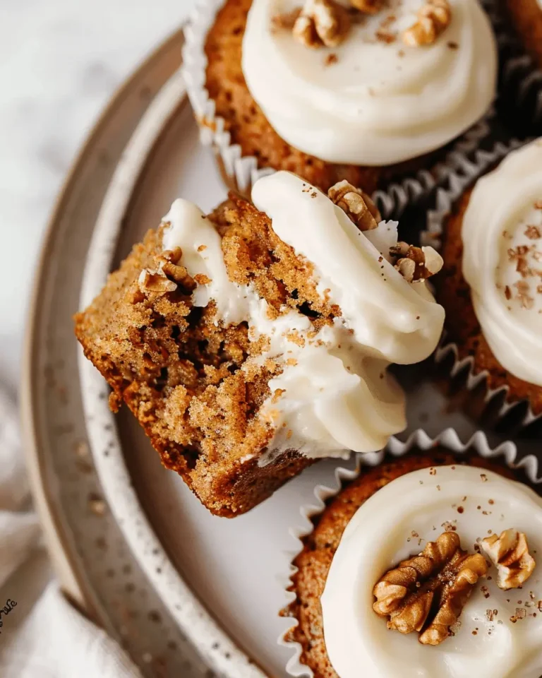Healthier Carrot Cake Cupcakes