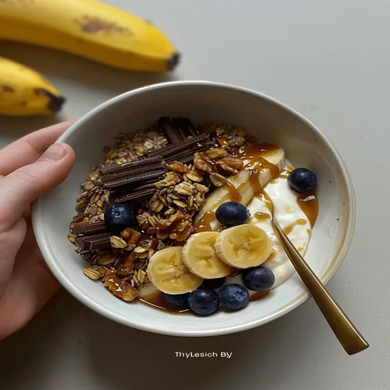 High-Protein Caramelized Banana Bowl
