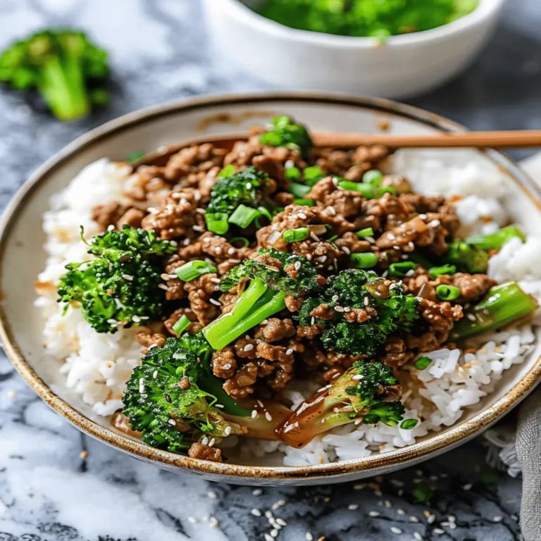 Honey Garlic Ground Beef and Broccoli Stir-Fry