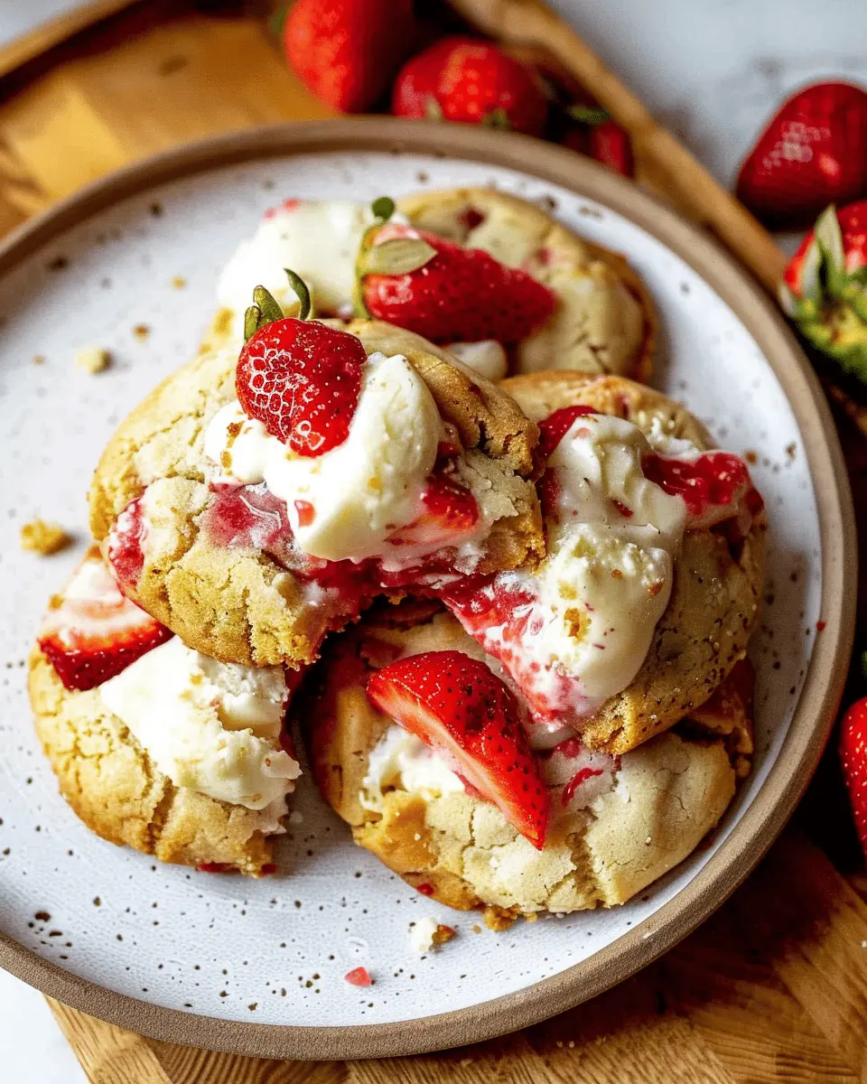 Irresistible Strawberry Cheesecake Cookies You Can’t Resist!