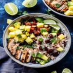 Jerk Chicken Bowl with Pineapple Salsa