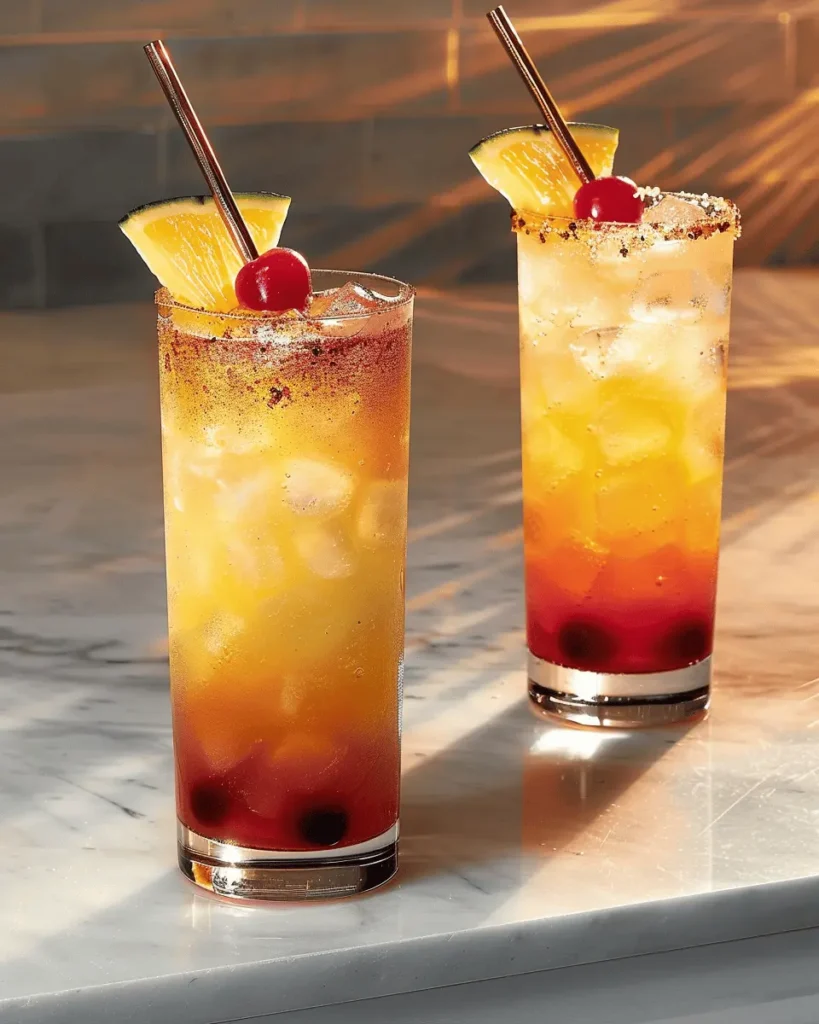Malibu Sunset Cocktail