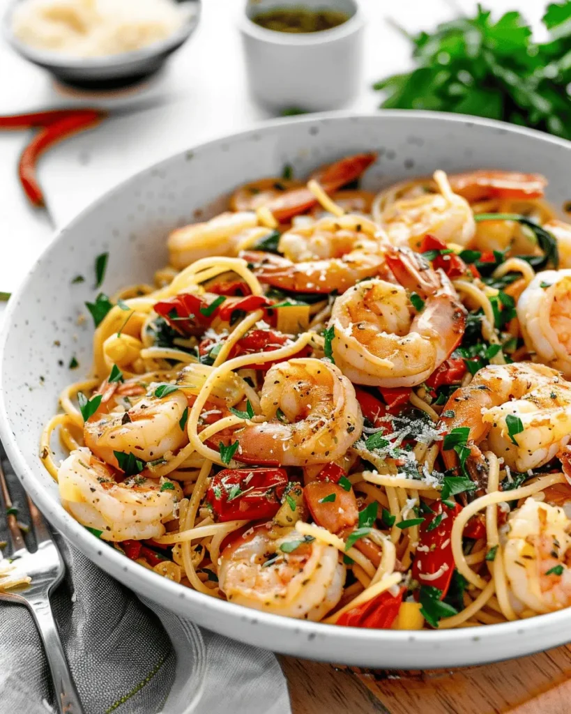 One-Pan 20-Minute Garlic Parmesan Shrimp & Veggies