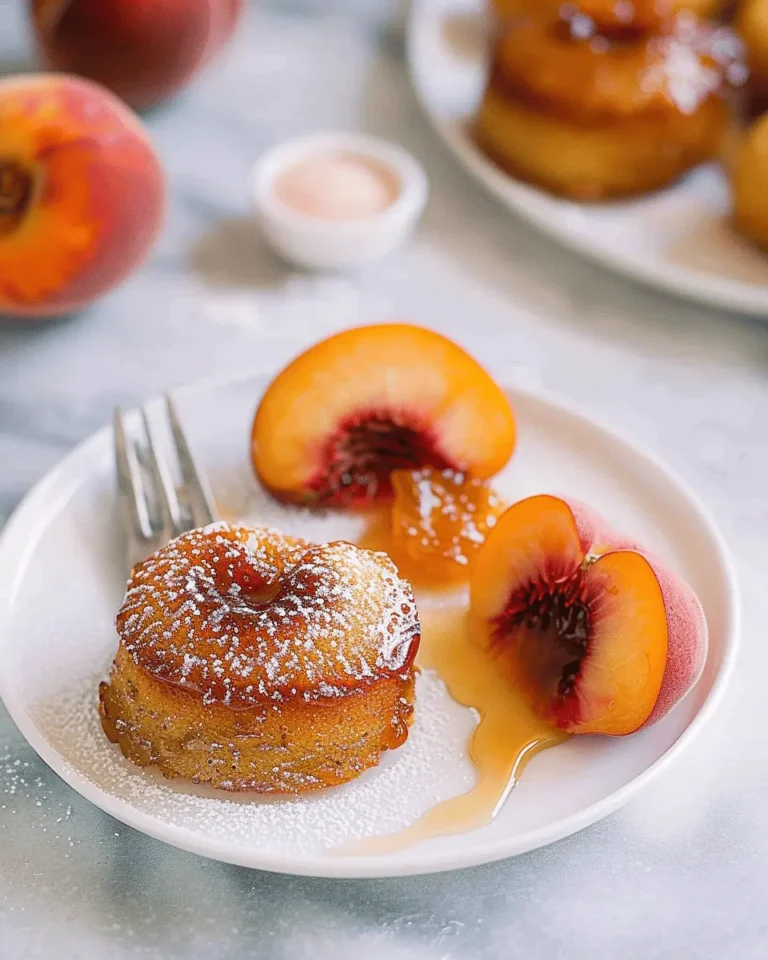 Peach Upside Down Mini Cakes: An Amazing Ultimate Recipe