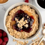 Peanut Butter & Jelly Stovetop Oatmeal