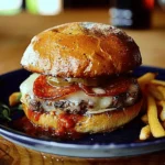 Pepperoni Burger Provolone Brioche