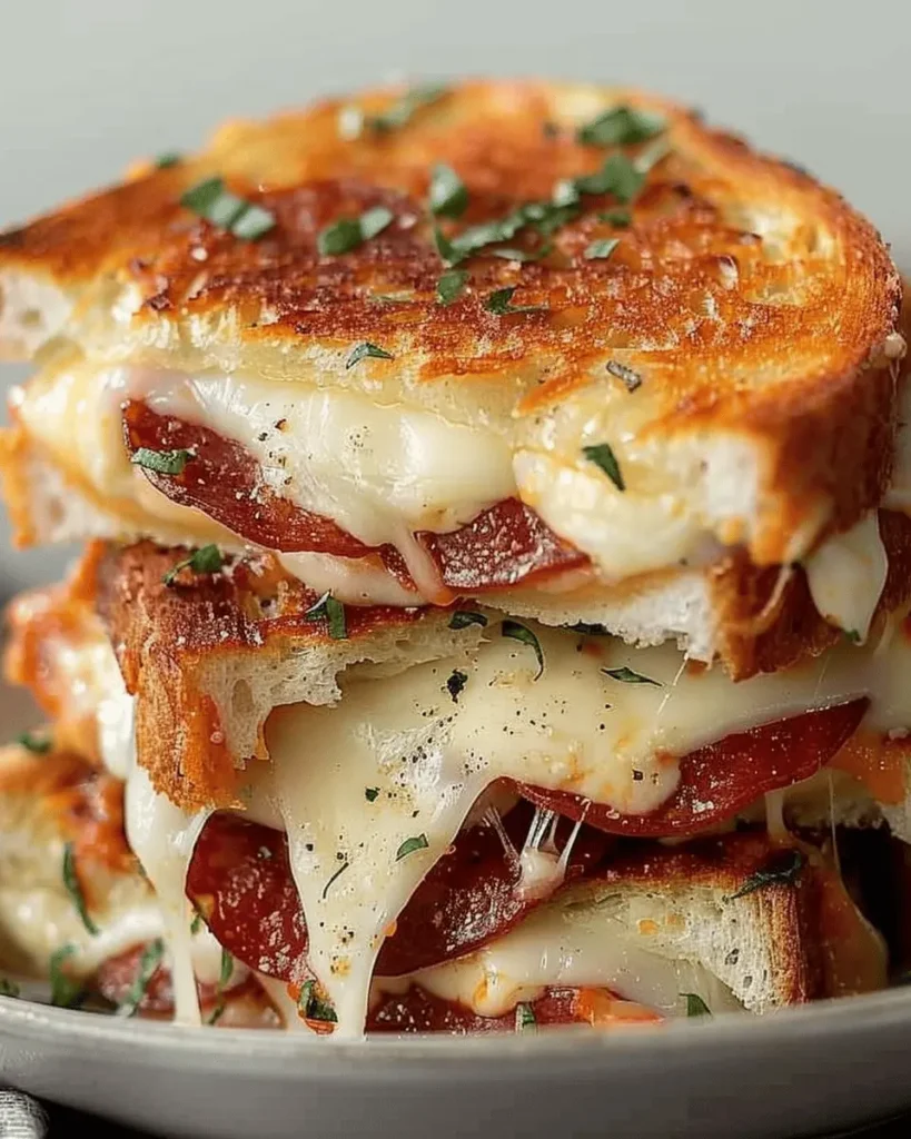 Pizza Grilled Cheese Sandwiches