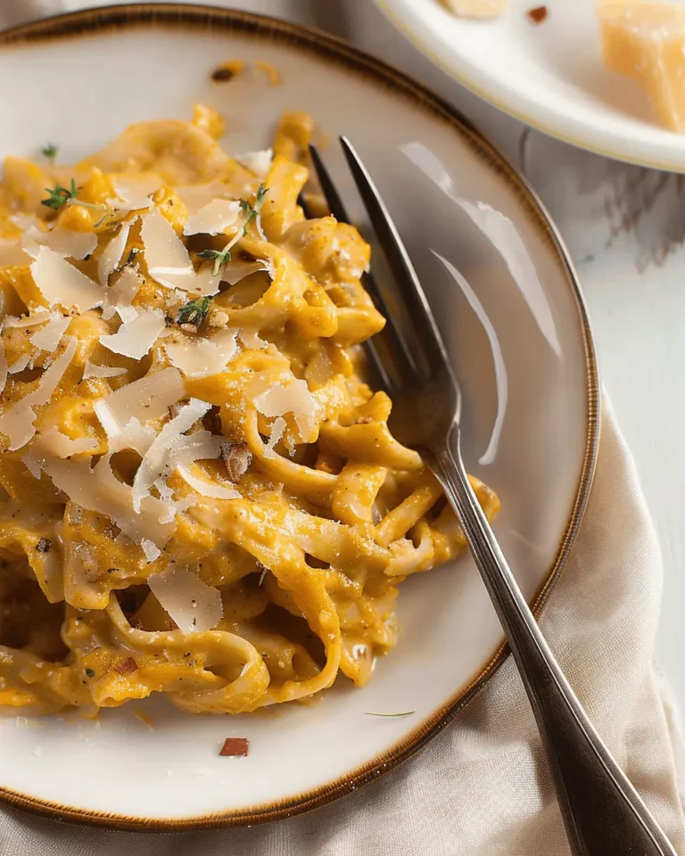 Rich Creamy Baked Pumpkin Alfredo