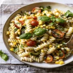 Roasted Corn and Tomato Pasta Salad