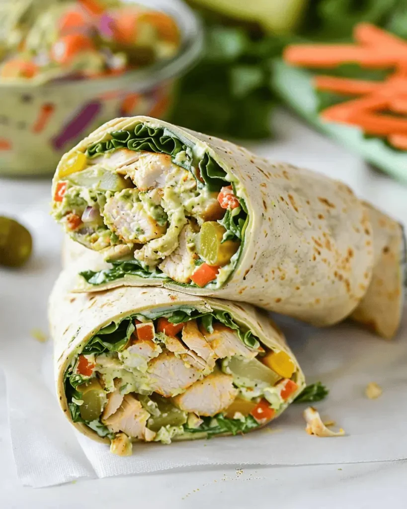 Savory Pickle Ranch Chicken and Veggie Wraps Recipe