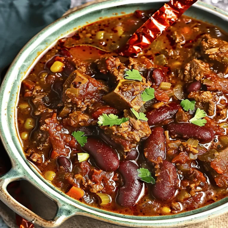 Short Rib And Chorizo Chili