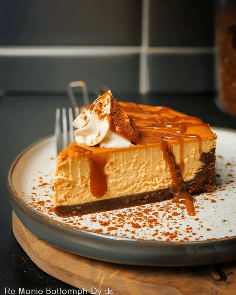 Spiced Baked Pumpkin Cheesecake
