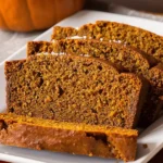 Warm Spiced Baked Pumpkin Bread