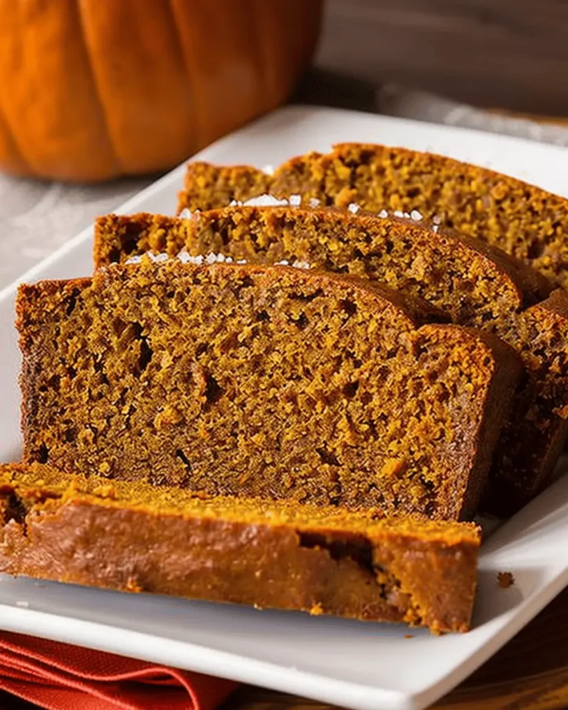 Warm Spiced Baked Pumpkin Bread